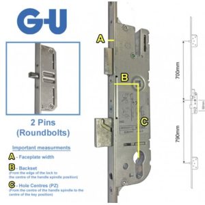 GU 2 Pin Lock