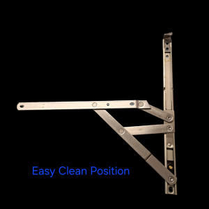 Side Hung Easy Clean 90 Degree Fire Escape Window Hinges / Friction Stays