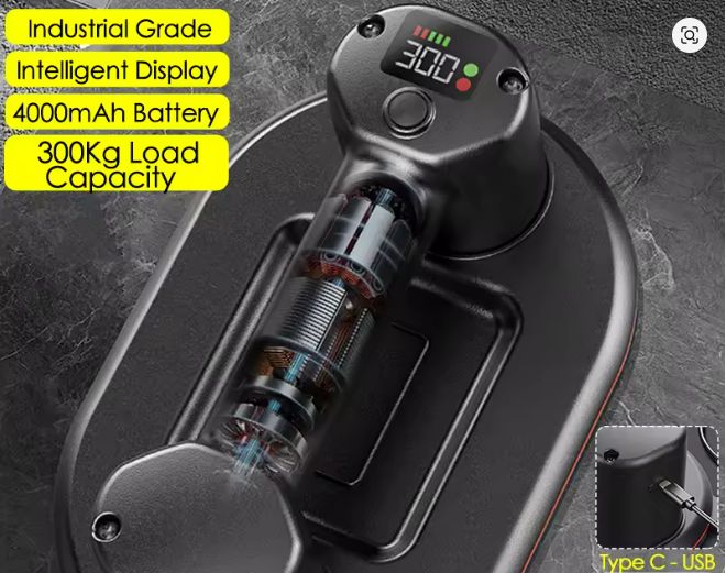 4000mAh Vacum Suction Cup - 300KG - Image 3
