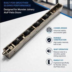 Munster Joinery AluP Heavy Duty Rollers ( Pair ) New Improved 4 Roller